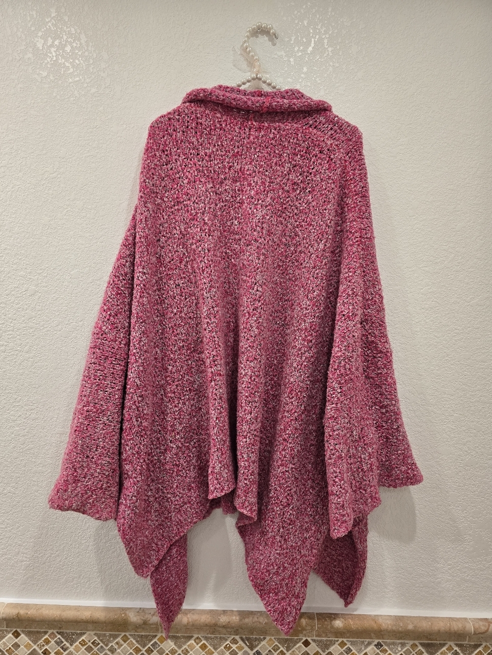 Free People BFF Cardigan Open Front in a Prickly Pear pink color S - Picture 4 of 9